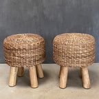 BALINESE STOOL (INDONESIA) WOVEN 40L 40W 45H NAT