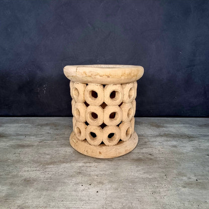 STOOL/SIDE-TABLE (CAMEROON) 40D 40H NATURAL