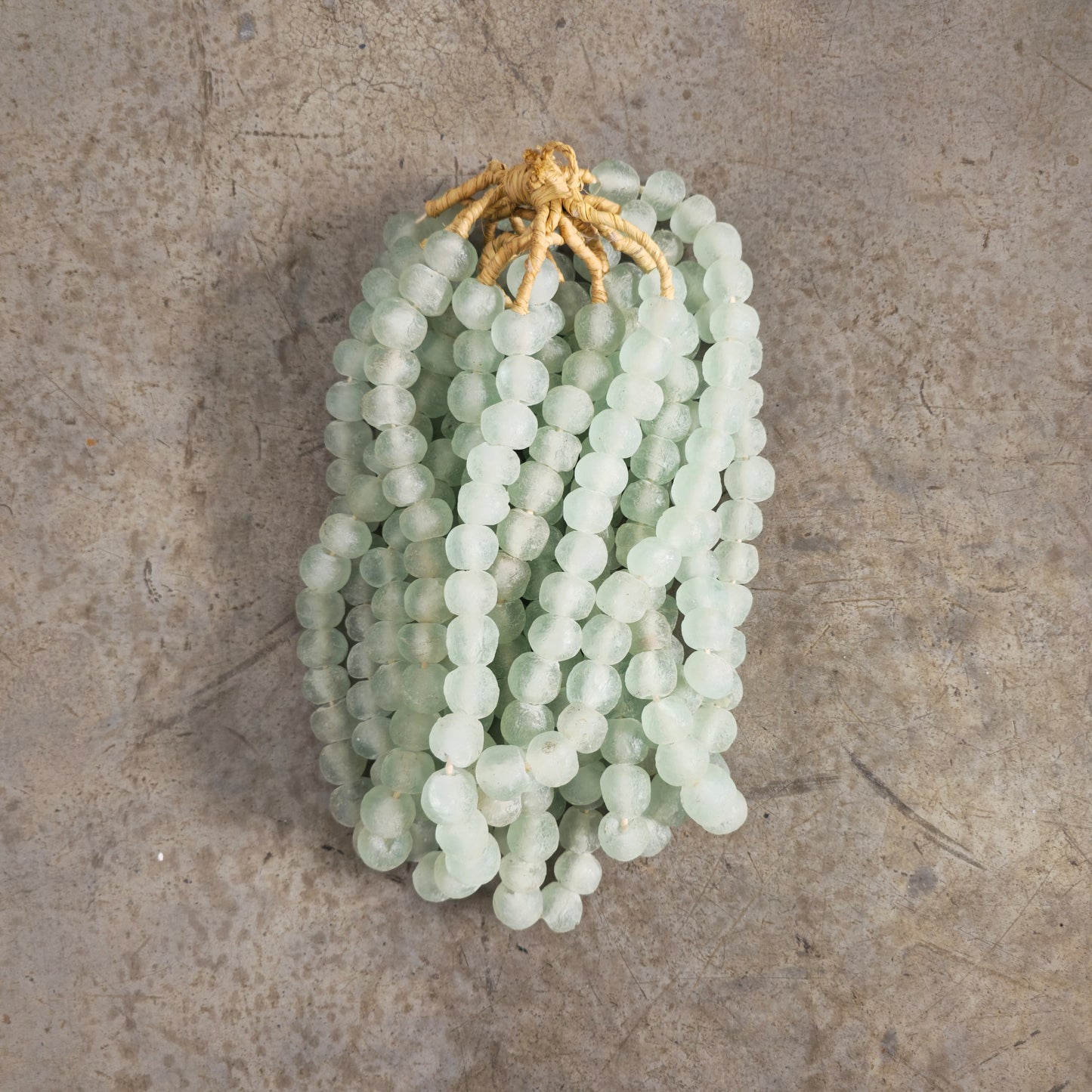 RECYCLED GLASS BEAD (GHANA) LRG OPAQUE