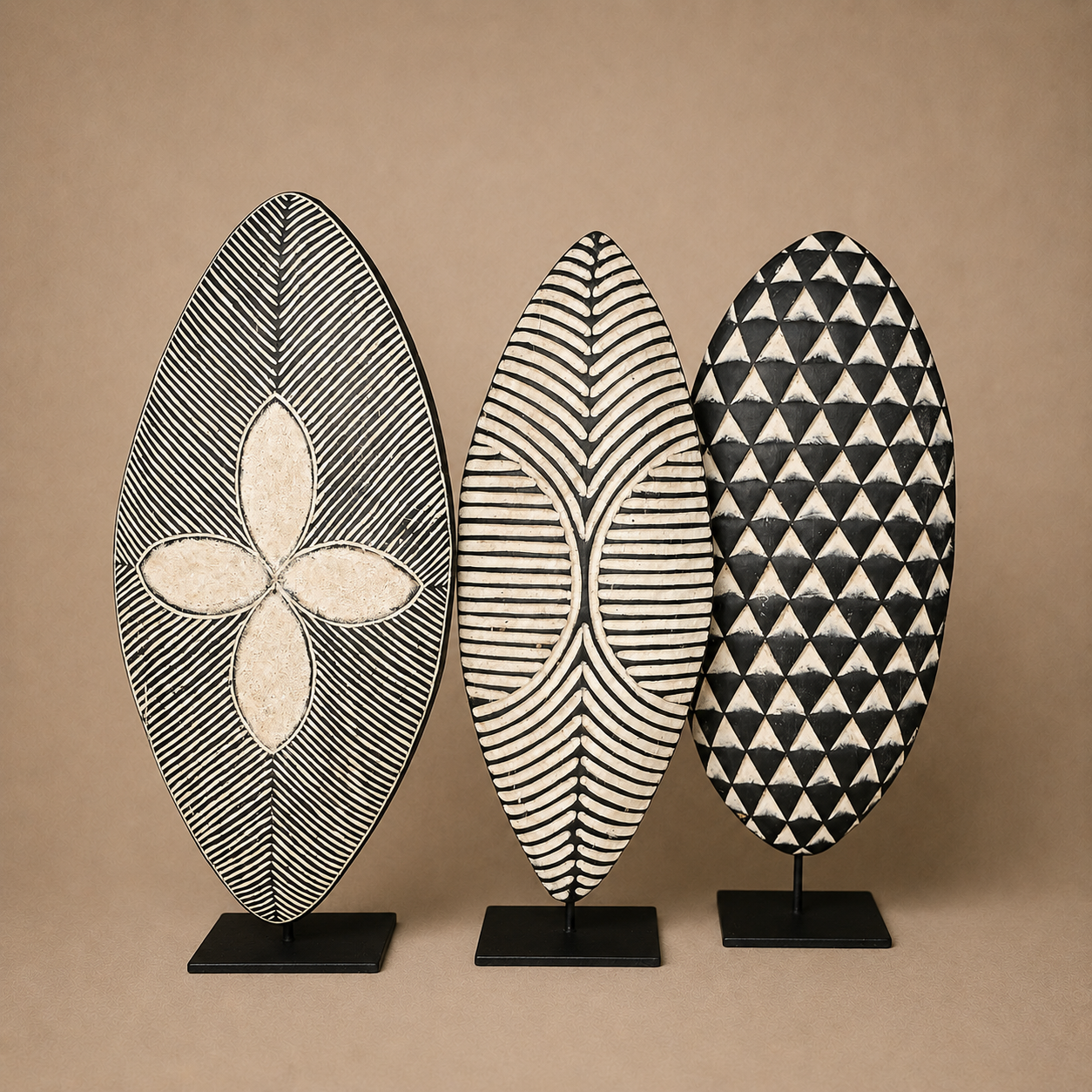 DECORATIVE SHIELD (CAMEROON) 60H DESIGN