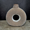 DONUT VASE (SOUTH AFRICA) BEADED SML BOXED