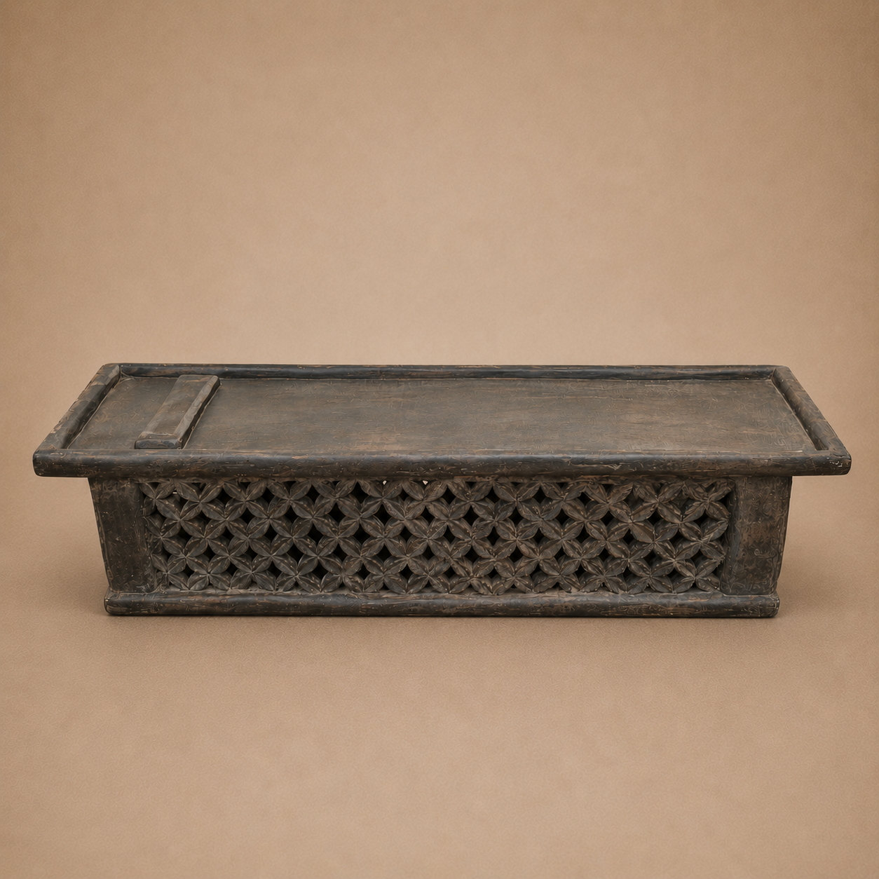 BAMILEKE BED/TABLE (CAMEROON) 174L 54W 45H DARK