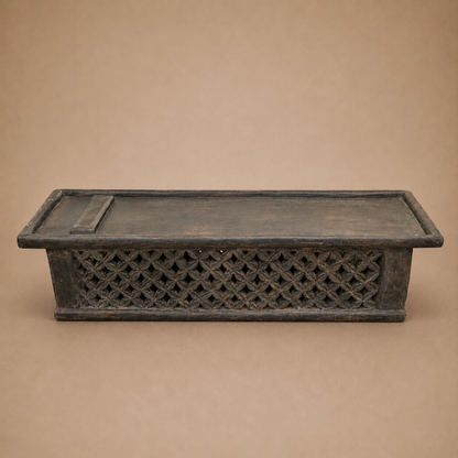BAMILEKE BED/TABLE (CAMEROON) 174L 54W 45H DARK