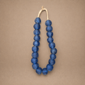 Recycled Glass Necklace Ghana Extra-Large Sky Blue - African Curio at Togu'na