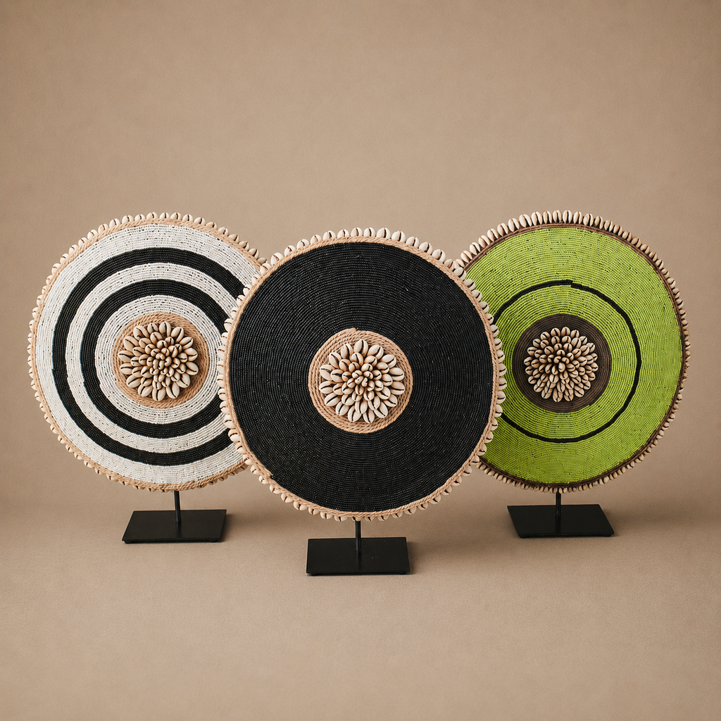 DECORATIVE SHIELD (CAMEROON) 30D BEADED