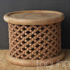 BAMILEKE STOOL/SIDE-TABLE (CAMEROON) 70D 43H NATURAL