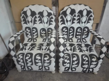 YORUBA ARMCHAIR (NIGERIA) 63L 63W 94H BEADED 1/2