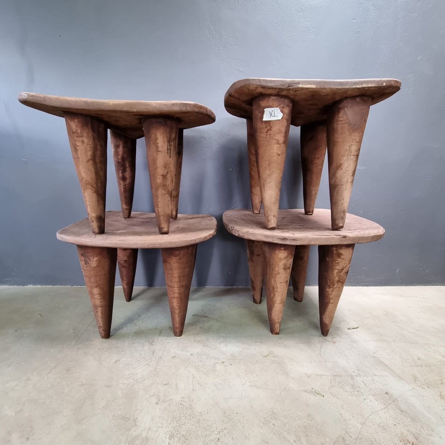 SENUFO STOOL/SIDE-TABLE (IVORY COAST) XL 65L 55W 48H
