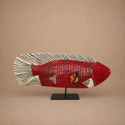 Bambara Fish Headdress (Mali) - Animal Figures at Togu'na