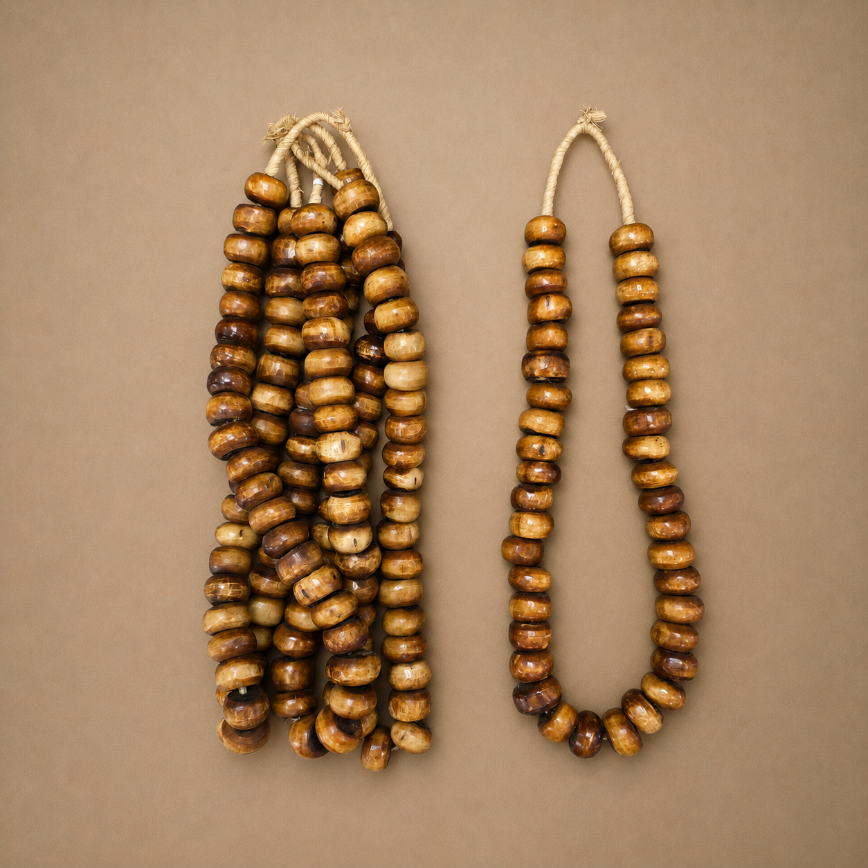 BONE BEAD (KENYA) MED CML
