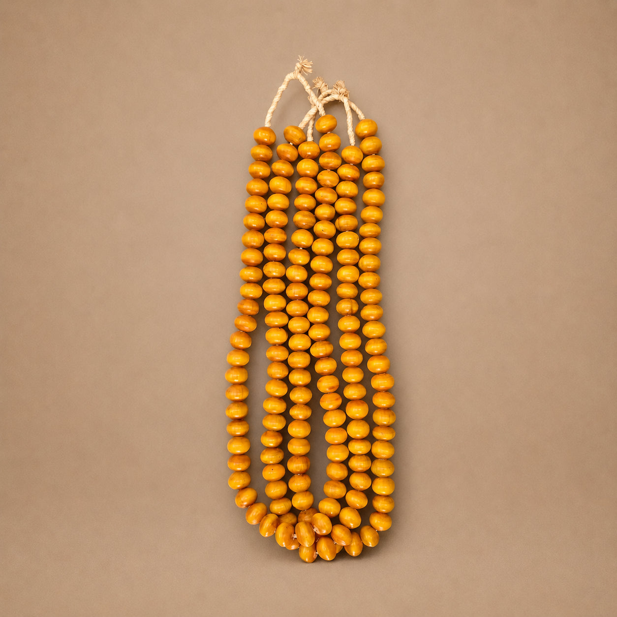 AFRICAN AMBER BEAD (KENYA) MED OVL