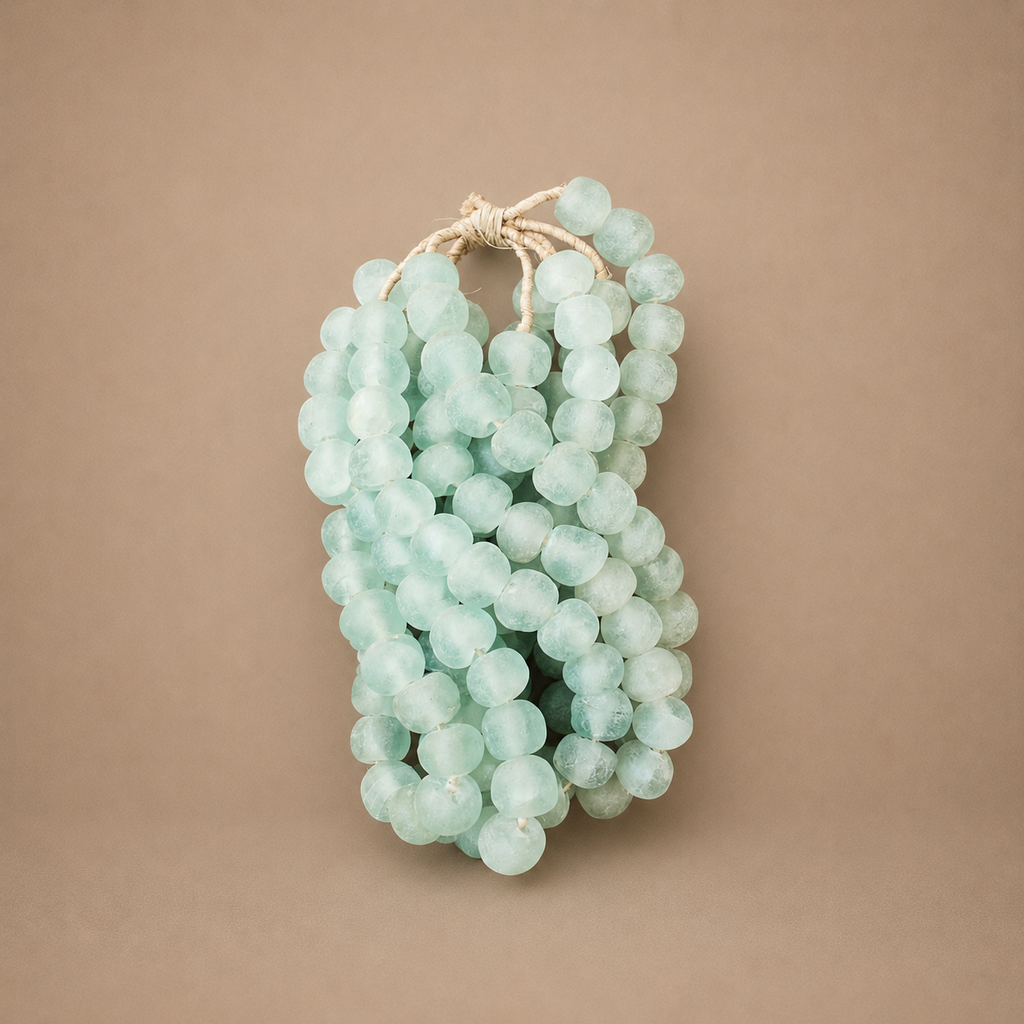 RECYCLED GLASS BEAD (GHANA) XL OPAQUE