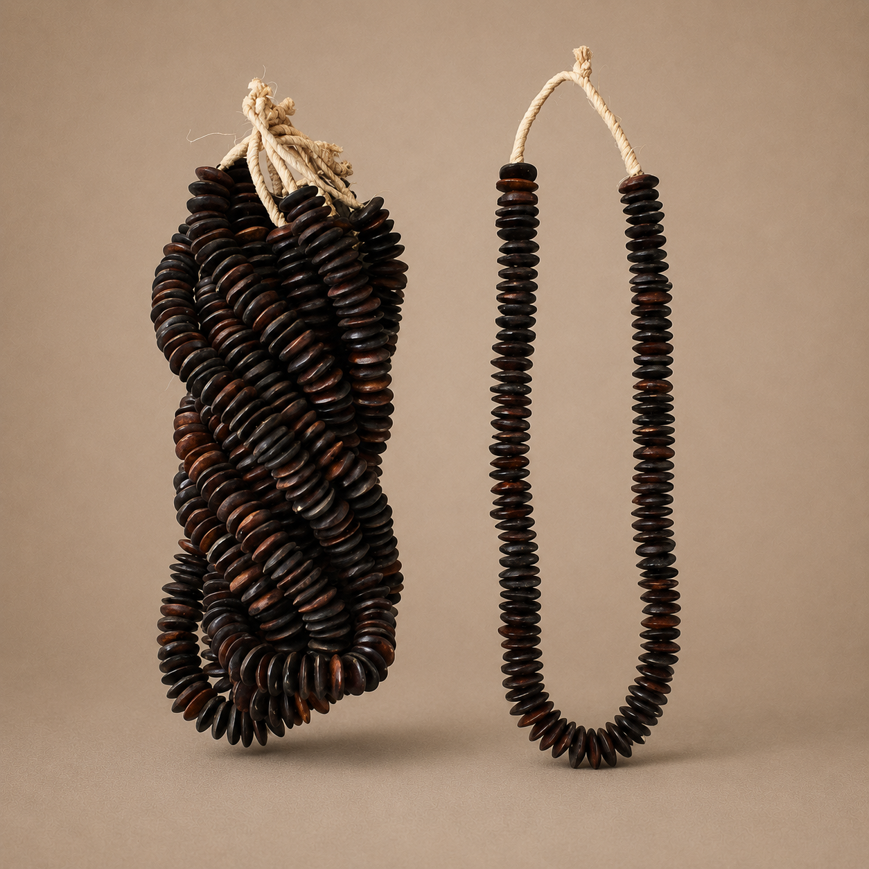 BONE BEAD (KENYA) DSK DRK