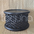 BAMILEKE STOOL/SIDE-TABLE (CAMEROON) 70D 43H DARK