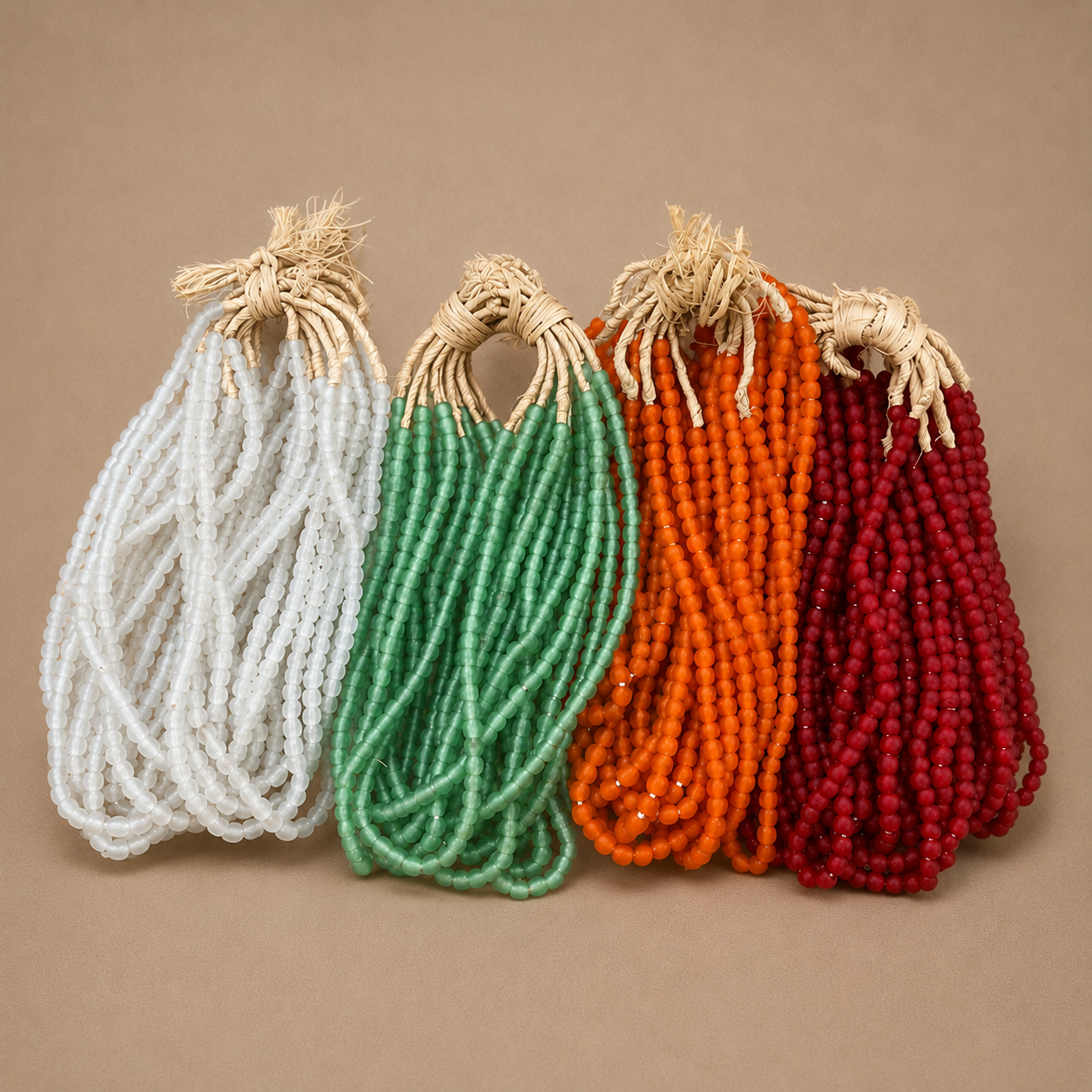 RECYCLED GLASS BEAD (GHANA) XS PKT