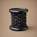 BAMILEKE STOOL/SIDE-TABLE (CAMEROON) 40D 40H DARK