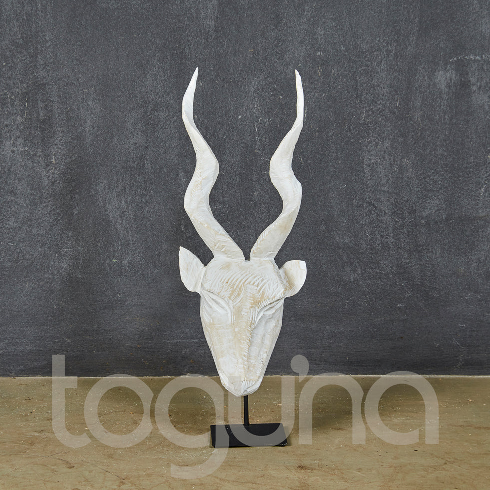 KUDU HEAD (SWAZILAND) 55H W/WASHED