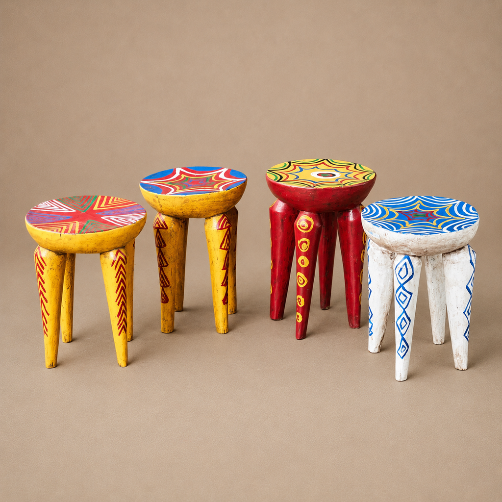 BAMBARA STOOL (MALI) COLOUR