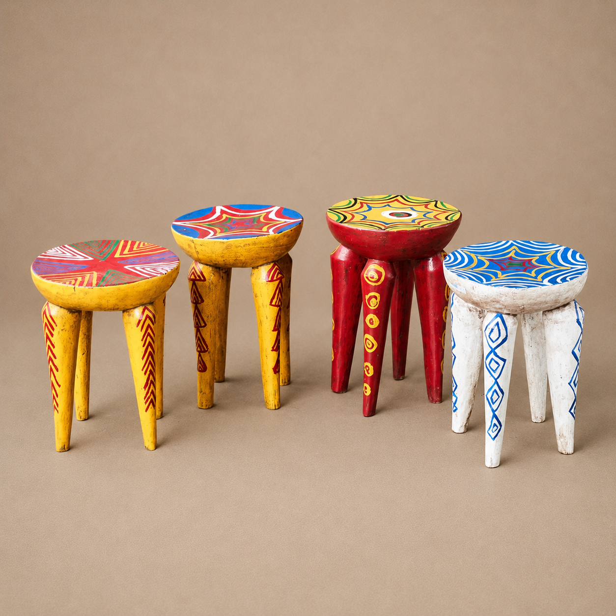 BAMBARA STOOL (MALI) COLOUR