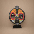 CEREMONIAL MASK (GHANA) BEADED 25H