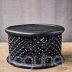BAMILEKE STOOL/SIDE-TABLE (CAMEROON) 80D 43H DARK