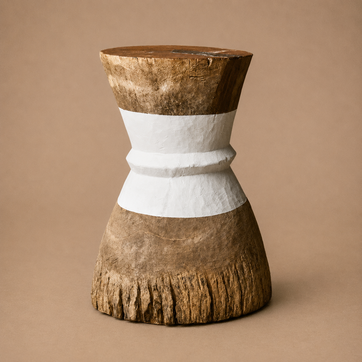 TONGA GRAIN MORTAR/SIDE-TABLE (ZIMBABWE) 31D 62H CUSTOM