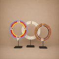 Maasai Bead Collar Kenya 18W 22H - African Curio at Togu'na