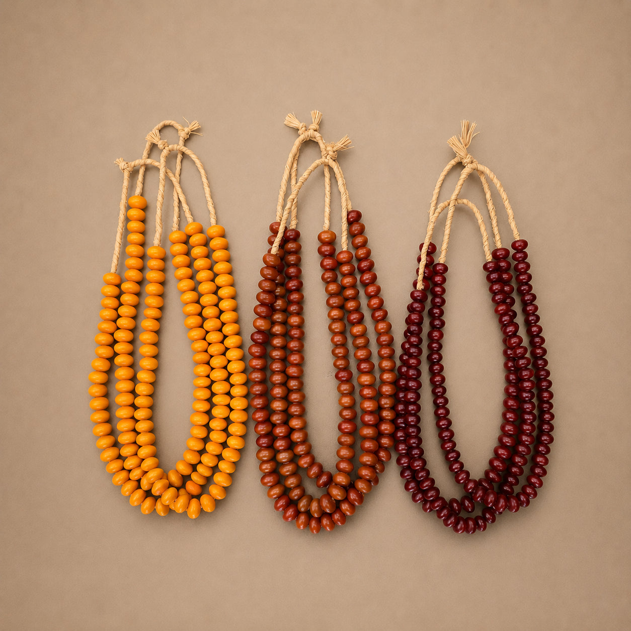 AFRICAN AMBER BEAD (KENYA) SML N/L