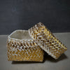 Woven Box (Indonesia) Small 14L 14W 11H White Wash - Decor Basket at Togu'na