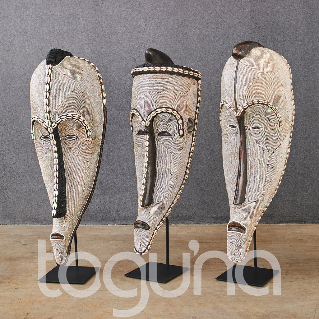 FANG MASK (CAMEROON/GABON) 60H SP BEADED