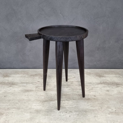 COFFEE SIDE-TABLE (SOUTH AFRICA) SML 35D 60H DARK