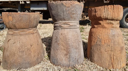 MAKONDE GRAIN MORTAR/SIDE-TABLE (TANZANIA) 60H NAT