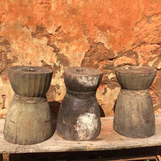 MAKONDE GRAIN MORTAR/SIDE-TABLE (TANZANIA) SP NAT