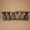 LOZI GRAIN MORTAR/SIDE-TABLE (ZAMBIA) 46H 25D NAT
