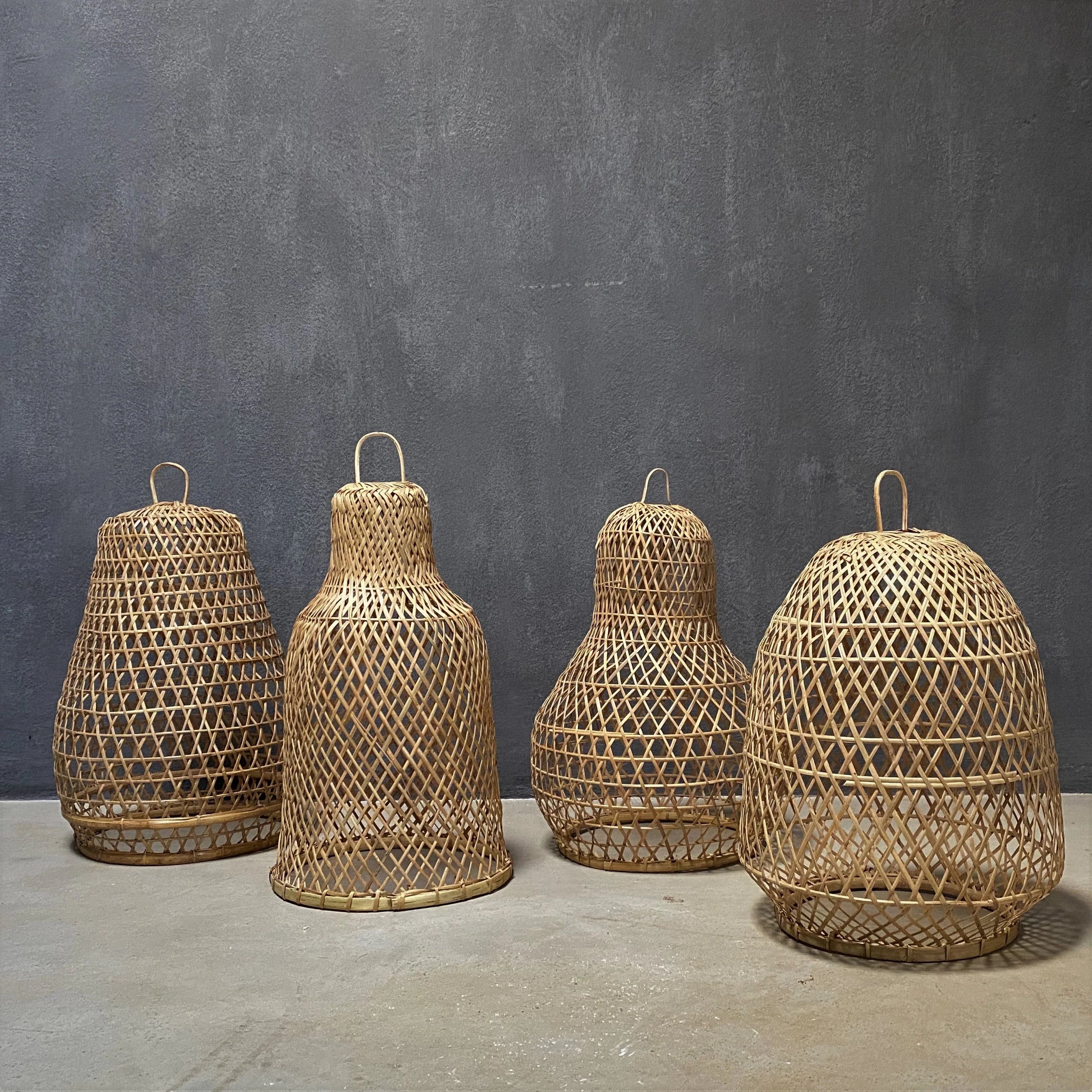 BAMBOO LAMPSHADE (INDONESIA) BELL 26L 26W 50H NAT