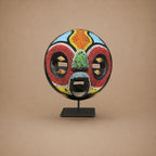 PASSPORT MASK (GHANA) BEADED 15H