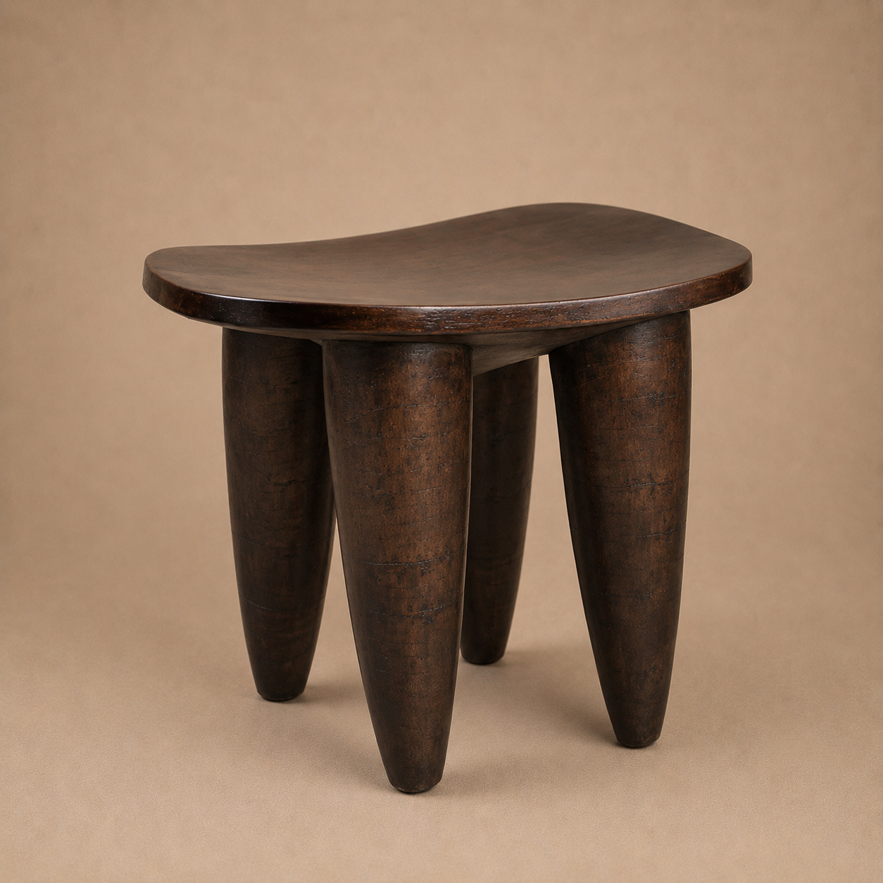 SENUFO STOOL/SIDE-TABLE (IVORY COAST) LRG 60L 47W 45H