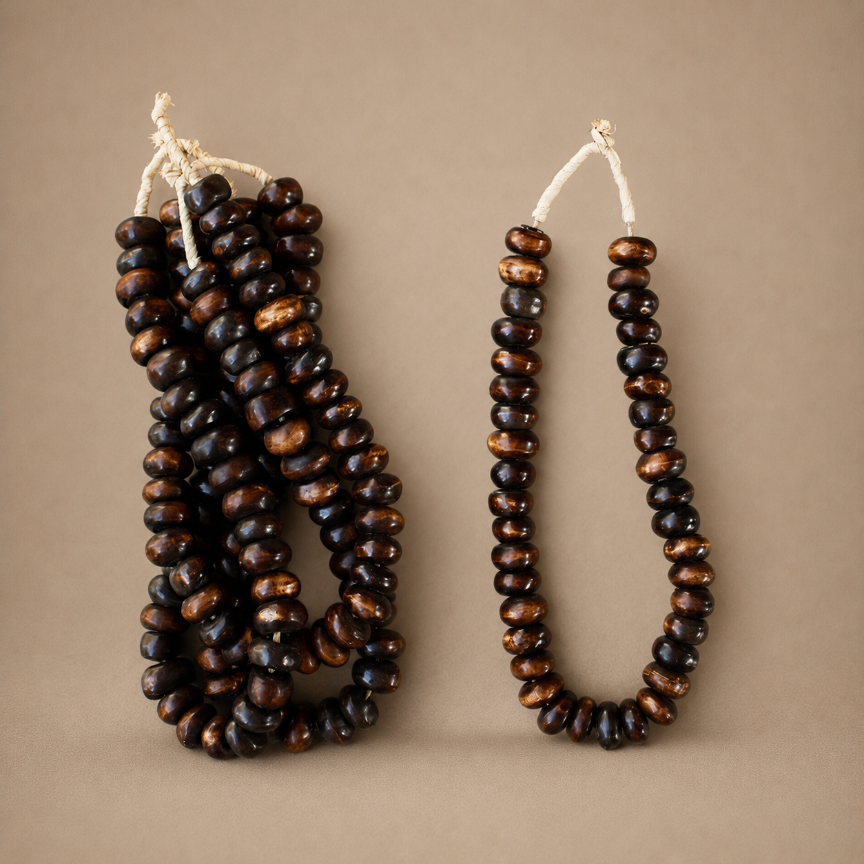 BONE BEAD (KENYA) MED DRK