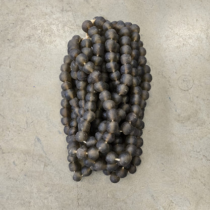 RECYCLED GLASS BEAD (GHANA) LRG COLA