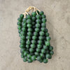 RECYCLED GLASS BEAD (GHANA) XL GREEN