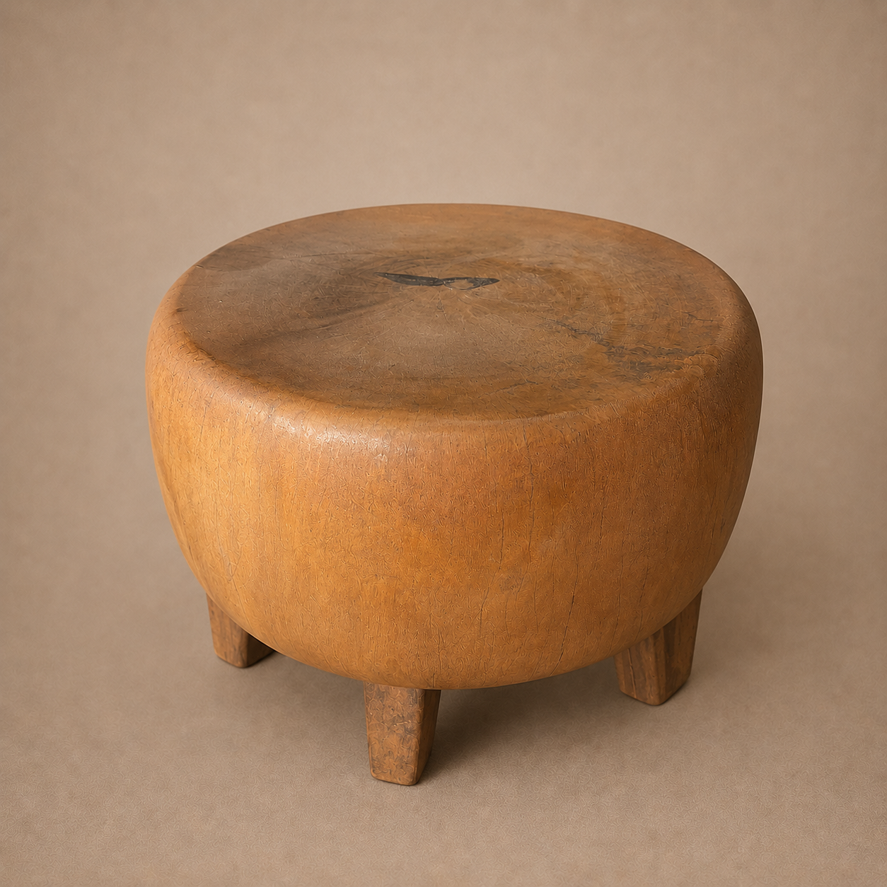 BALINESE SIDE-TABLE (INDONESIA) DONUT 55L 55W 45H NAT