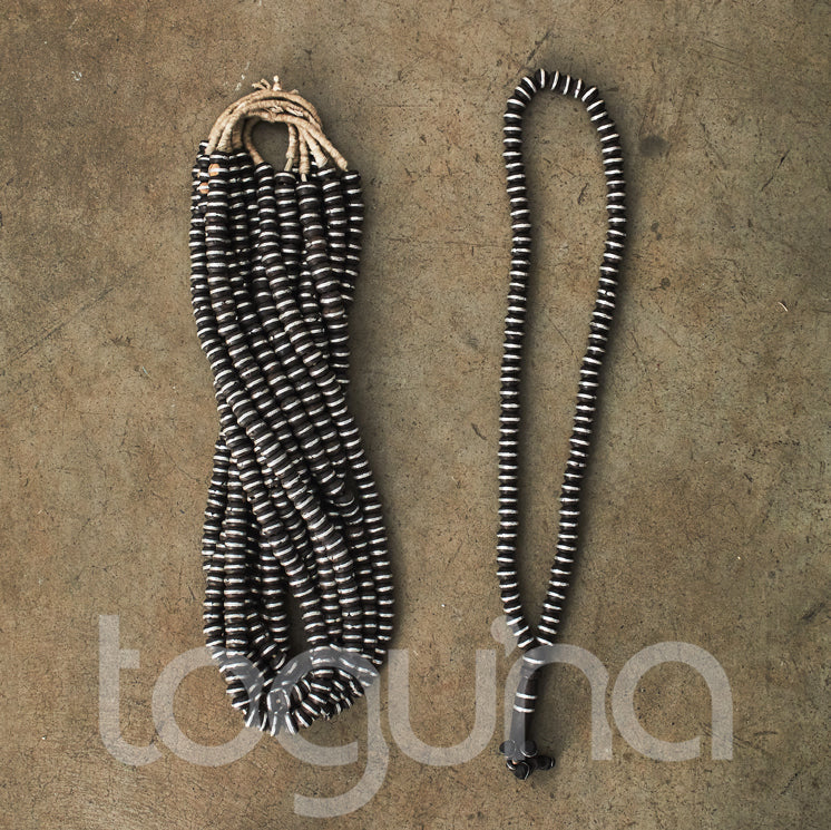 TUAREG EBONY+ALUM PRAYER BEAD (NIGER)