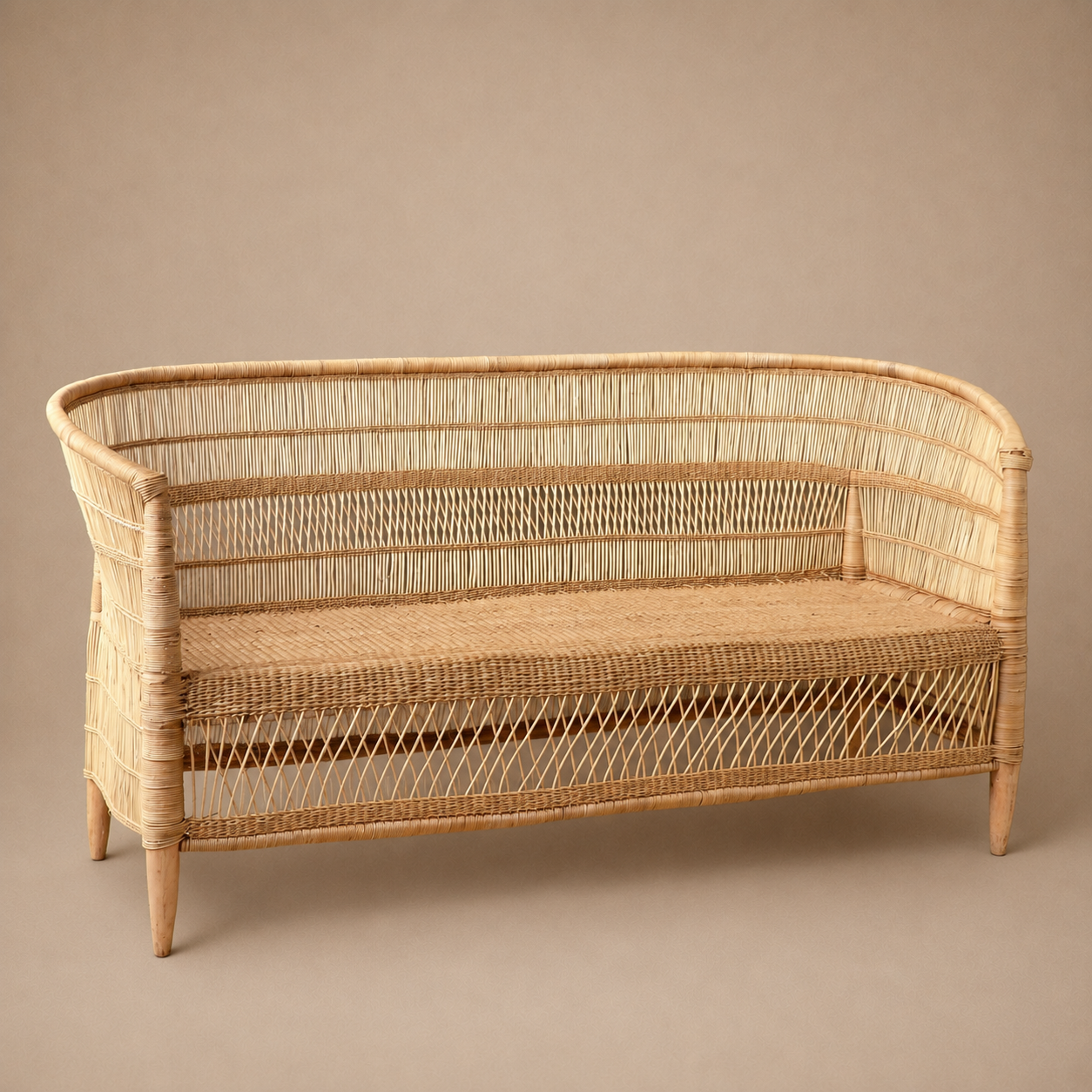 CHAIR 3 SEATER (MALAWI) 165L 60W 87H NAT