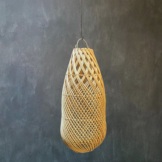 RATTAN LAMPSHADE (INDONESIA) BOTTLE 25L 25W 55H NAT