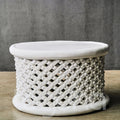 BAMILEKE STOOL/SIDE-TABLE (CAMEROON) 80D 43H CUSTOM