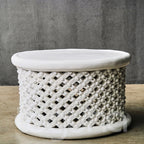 BAMILEKE STOOL/SIDE-TABLE (CAMEROON) 80D 43H CUSTOM