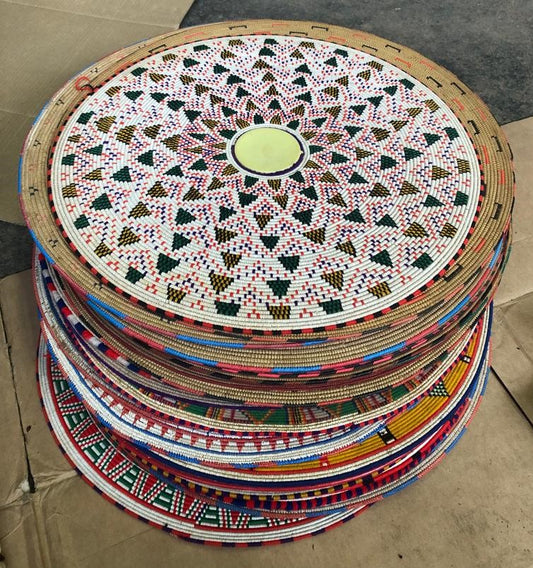 FULANI CALABASH COVER FRAMED 68 X 68