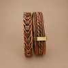 BANGLE WOVEN WIRE (KENYA) COPP 'BANKROLL'