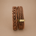 BANGLE WOVEN WIRE (KENYA) COPP 'BANKROLL'