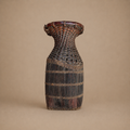 KUBA WOVEN BASKET (DRC) OLD